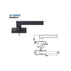 JS-SG8018標(biāo)準(zhǔn)塑鋼執(zhí)手A（鋁柄塑座）門窗五金 門窗配件