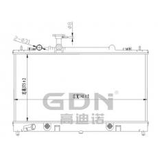 GDN.6.MA.003A-23 馬自達(dá) 鋁質(zhì)散熱器