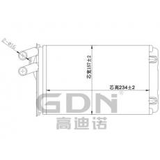 GDN.7.AD.001H-40 奧迪 暖風(fēng)機(jī)水箱